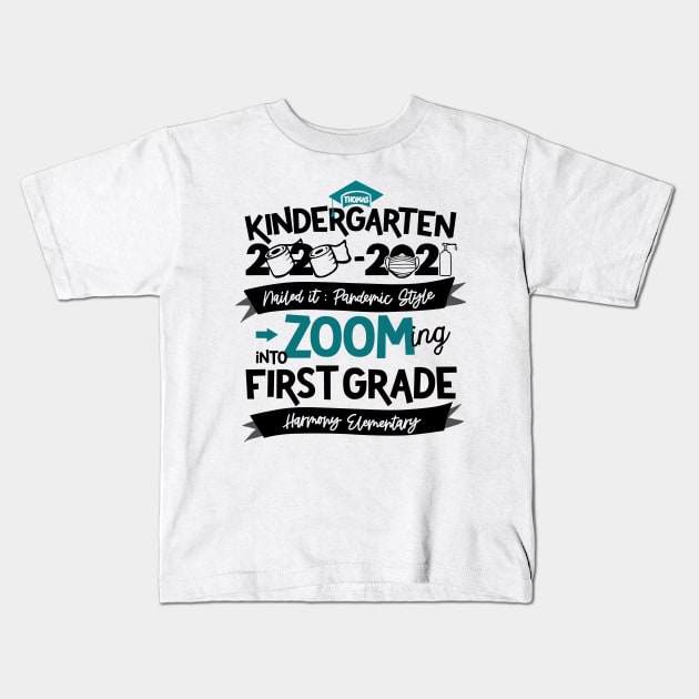 Kindergarten quarantine graduation Kids T-Shirt by tekolier